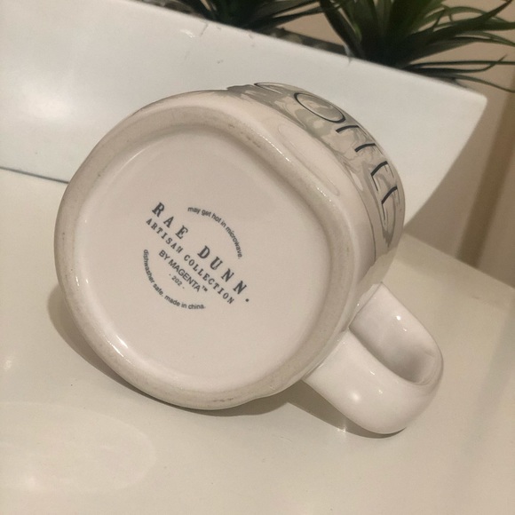 NEW RAE DUNN Ceramic White and Black COFFEE Mug for Kitchen and Home - Picture 3 of 5